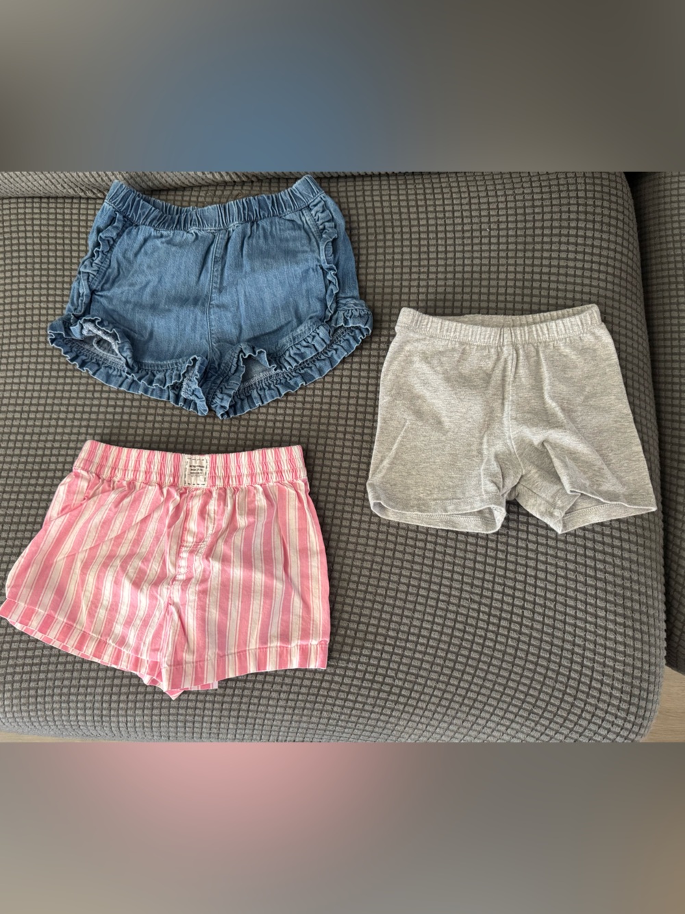 Tucker + Tate 3-Pack Girls Shorts - Blue, Pink, Gray